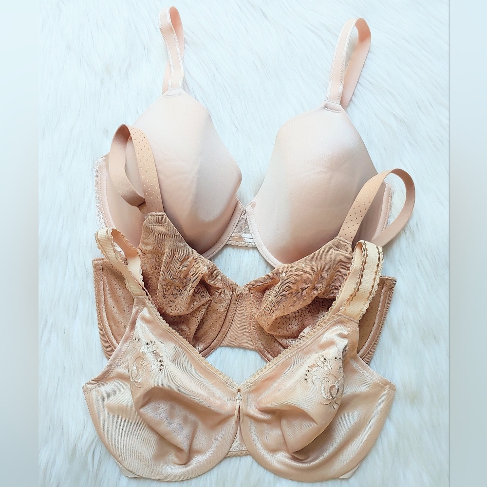 Wacoal Lightly-Lined, Unlined, and Minimizer Bras, 32DDD  (~32F)